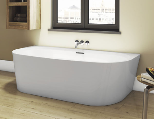 Click here to view / buy the Balta Modern Curved Back To Wall Double Ended Bath